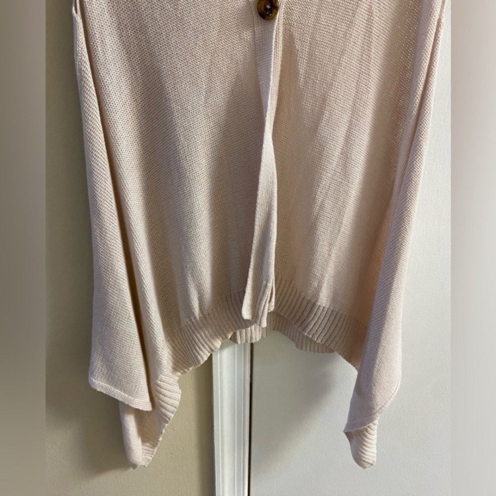 Wooden Ships Cream Knit Cardigan vest Medium - Picture 3 of 7